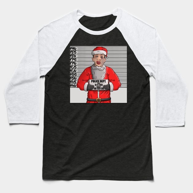 Christmas Escalation Police Santa Claus Meme Baseball T-Shirt by Monstershirts